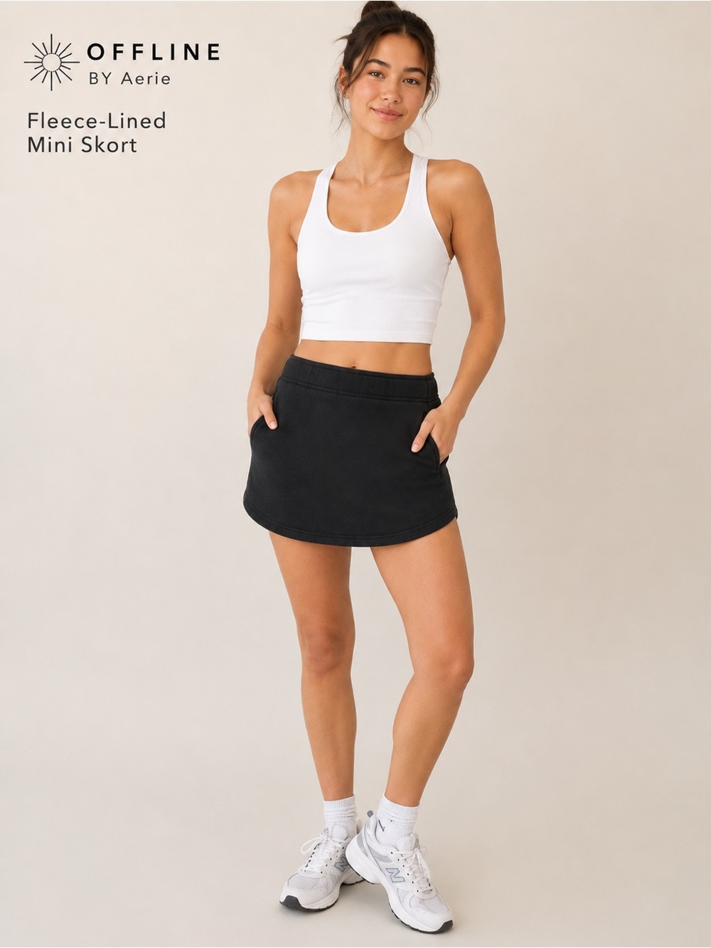 OFFLINE by Aerie Fleece-Lined Mini Skort